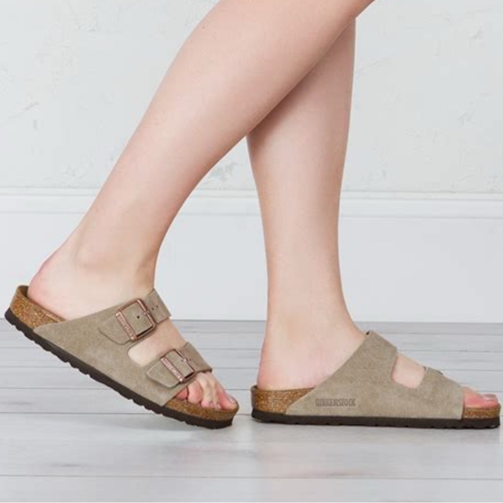 Birkenstock Arizona Soft Footbed Sandal in Suede